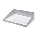 Triton Products 12 In. W x 10 In. D White Epoxy Coated LocBoard Steel Shelf with 6 Holes for Garment Hangers 56120-WHT